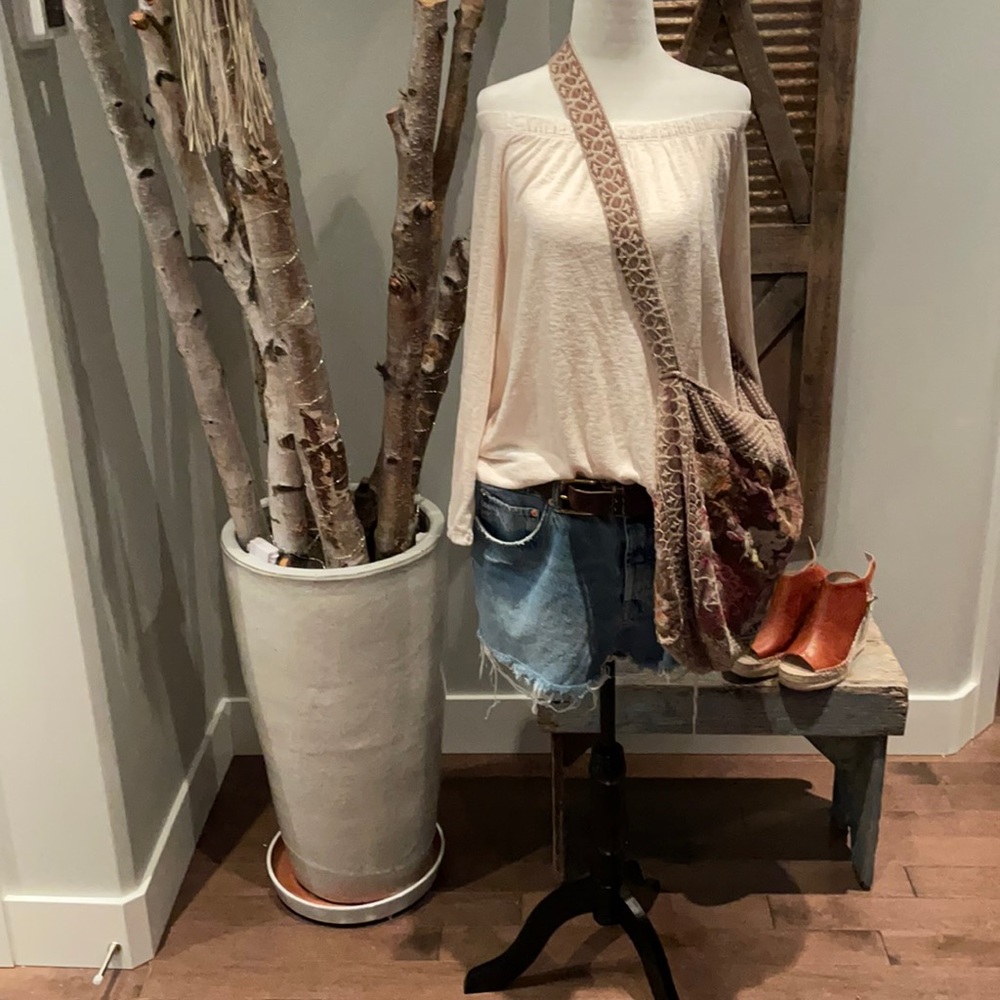 Anthropologie off the shoulder top